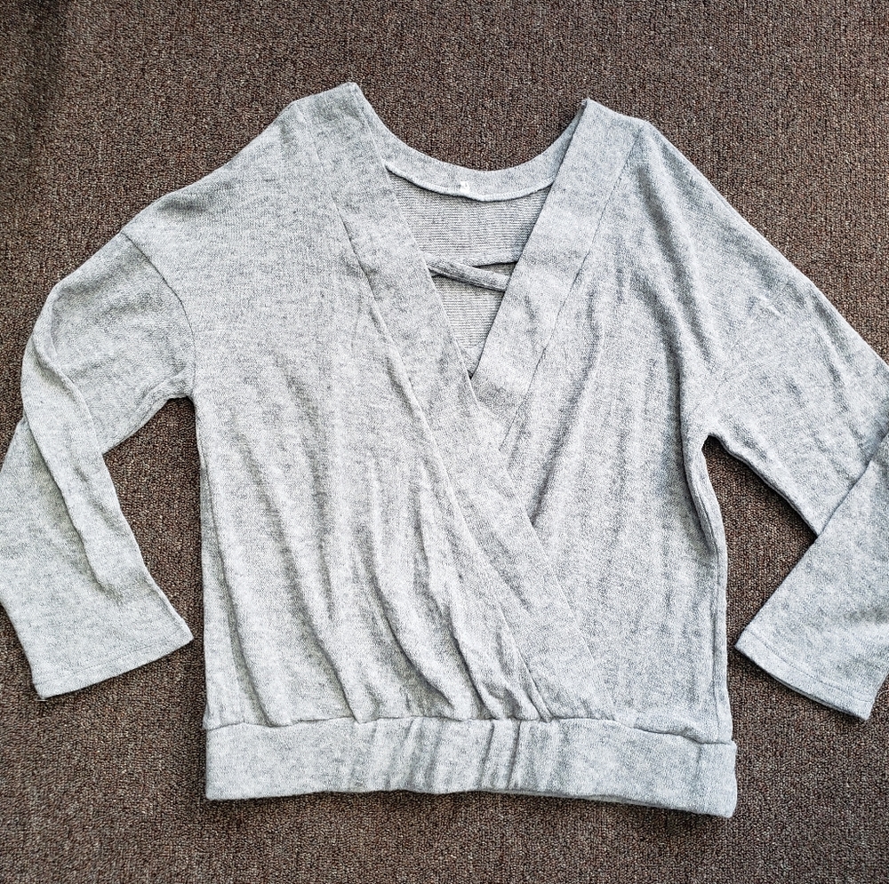 Criss Cross Pullover Sweater